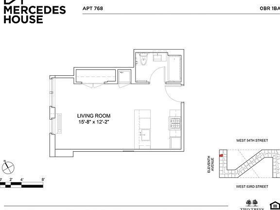 2nd image of 550 W 54th St #768