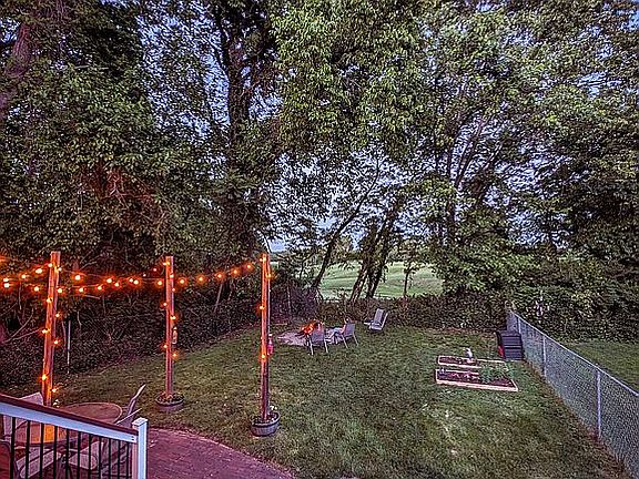 View from backyard deck