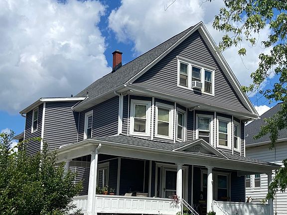 Large, shared front porch.