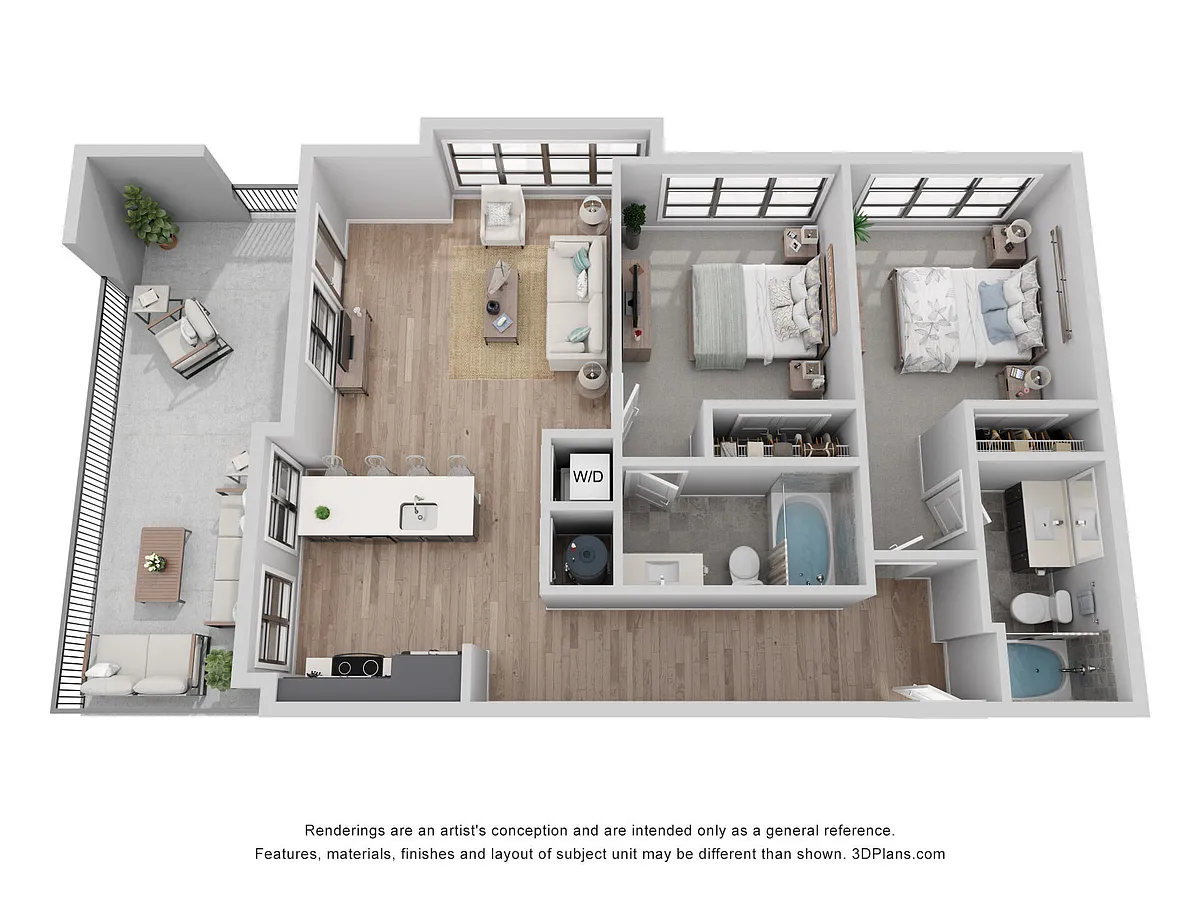 Floor plan A-2D1