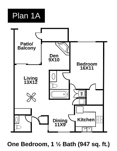 Floor plan 1A Remodel