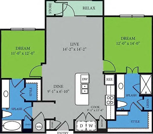 B2.P8 floor plan Highpoint at Cypresswood