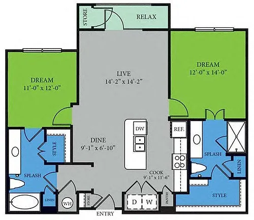 Floor plan B2.P8