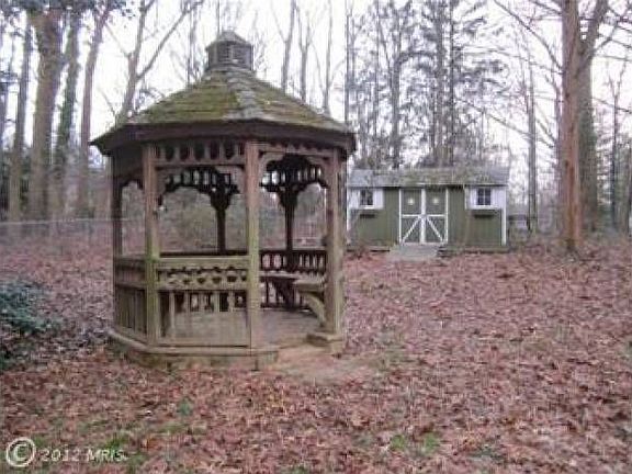 Back yard gazebo and shed