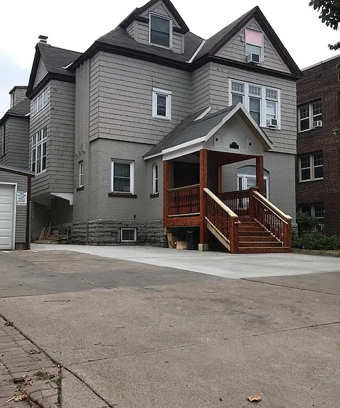 7 Units in building. Pront porch added 2 years ago. Building reroofed and painted in 2024