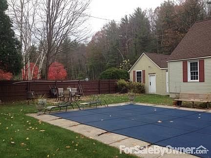 Spring loaded pool cover