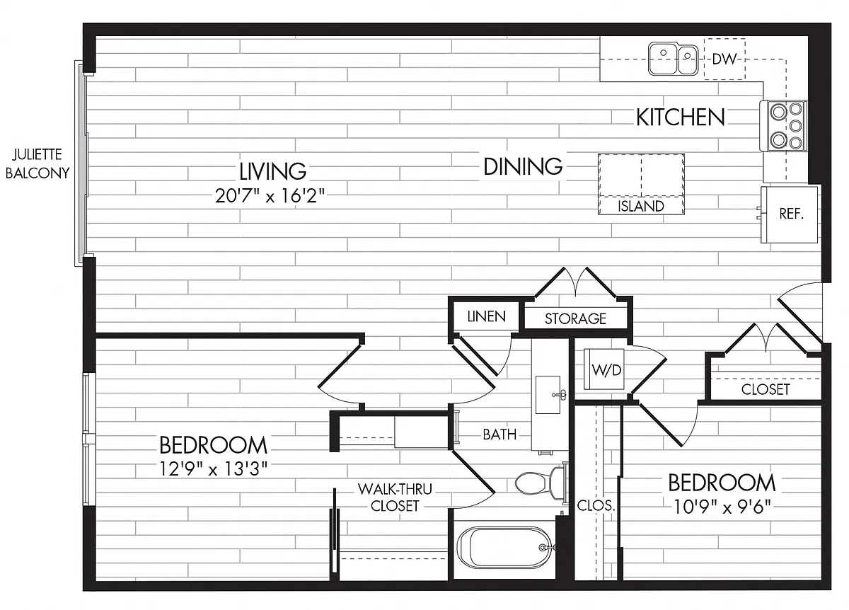 Floor plan 7575 - 2B