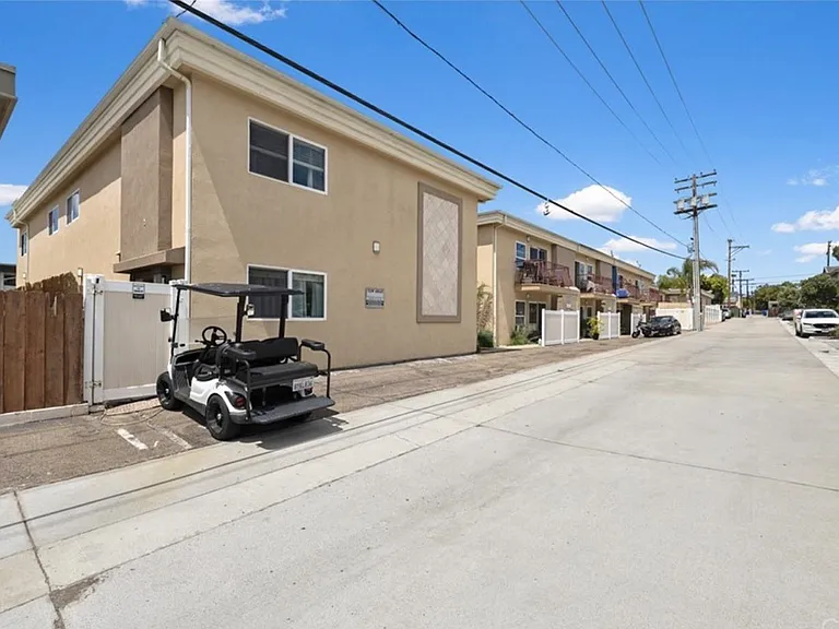 Dedicated parking space behind condo unit