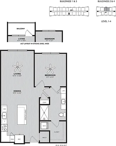 Floor plan A1-A
