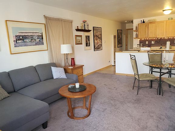 LIVING ROOM AND KITCHEN VIEW