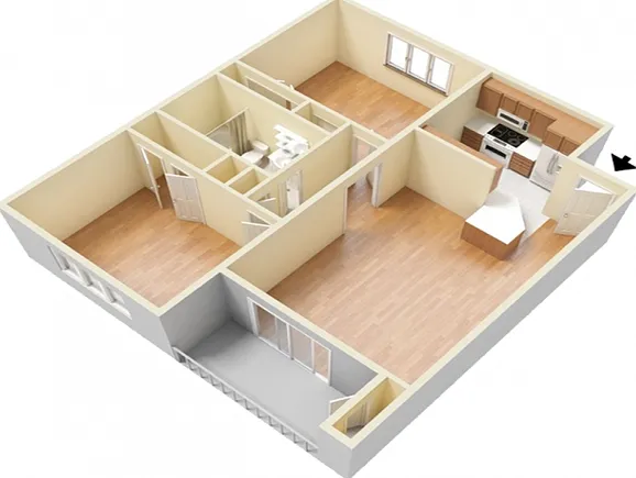 Sycamore | 2 Bed 1 Bath Sycamore | 2 Bed 1 Bath