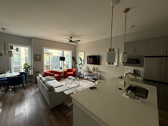 Kitchen and living room