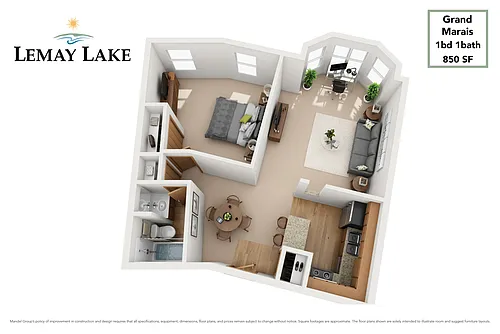 Floor plan Grand Marais