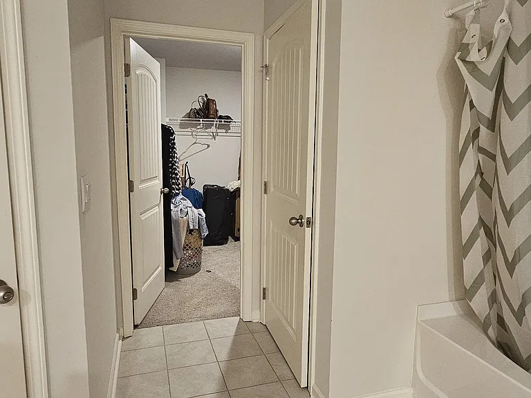 spacious walk-in closet