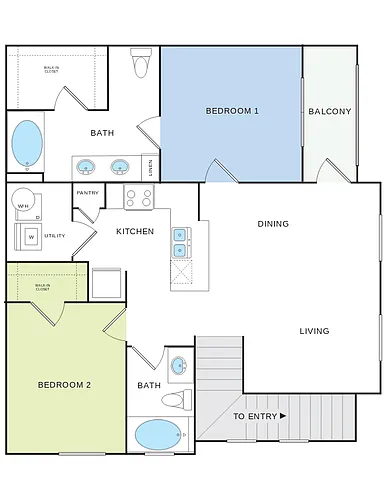 Floor plan B4 (Top Unit)