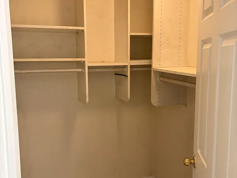 Master suite closet organizer
