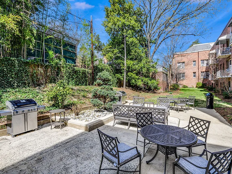Courtyard with grills