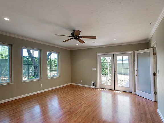 Family room leading to backyard