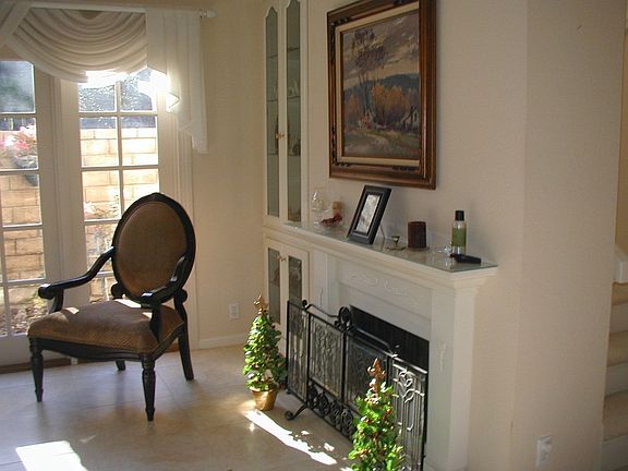 Fireplace in living room