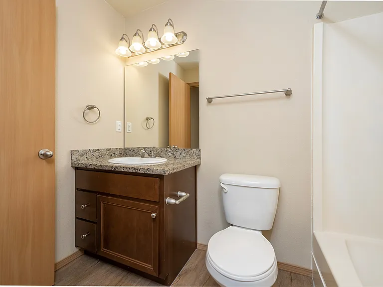 Experience comfort and style in this newly renovated bathroom space. Experience comfort and style in this newly renovated bathroom space.