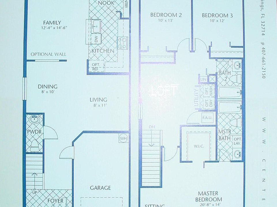 Builder Std. floor plan (doesn_t show upgrades)