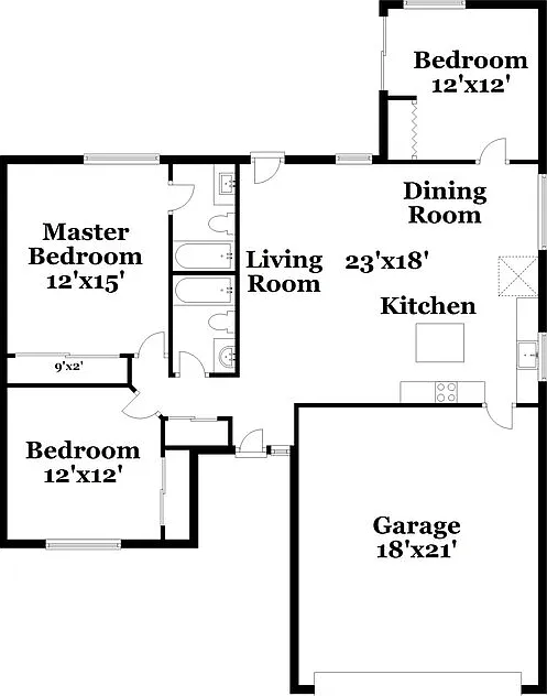 3 bed, 2.0 bath, 1174 sqft, $1,960 — Photo 2