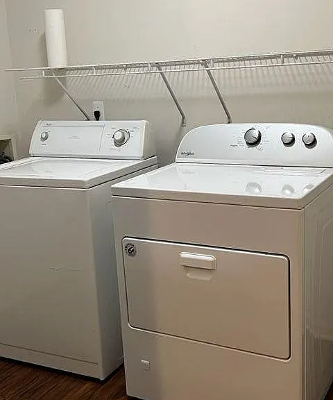 Washer and dryer included