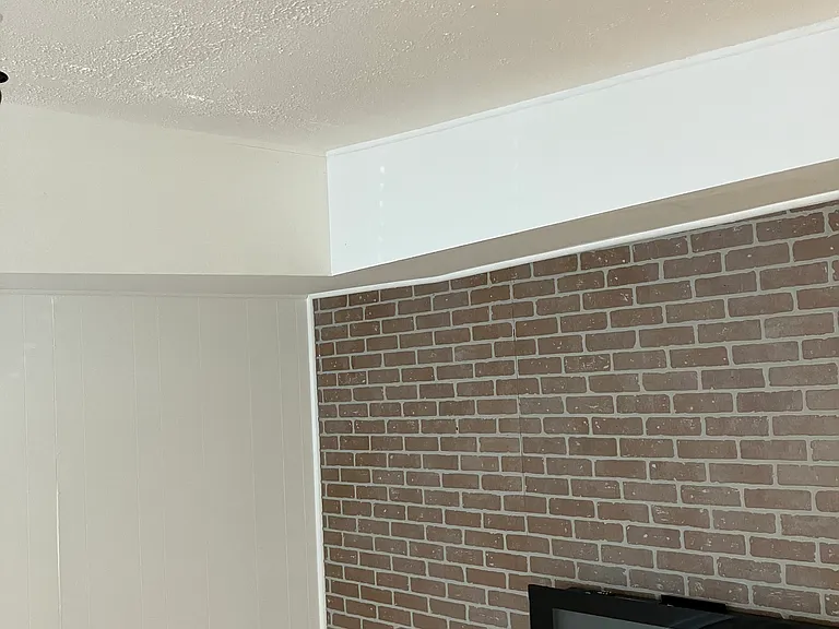 Living room fireplace