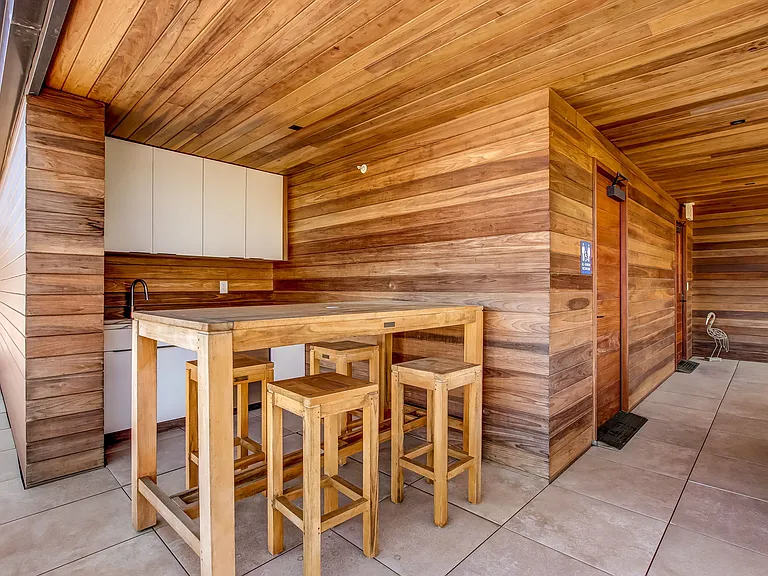 Kitchenette on community terrace