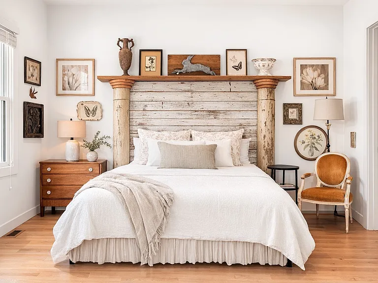 First-floor bedroom suite with private exterior entrance, ideal for guests or extended family.