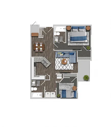 Floor plan Cypress - Market Rate