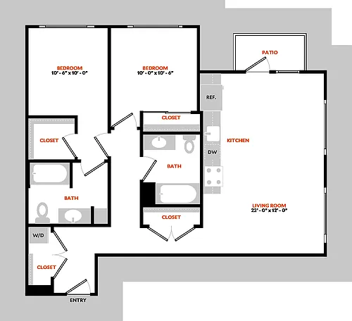 Floor plan South 2E