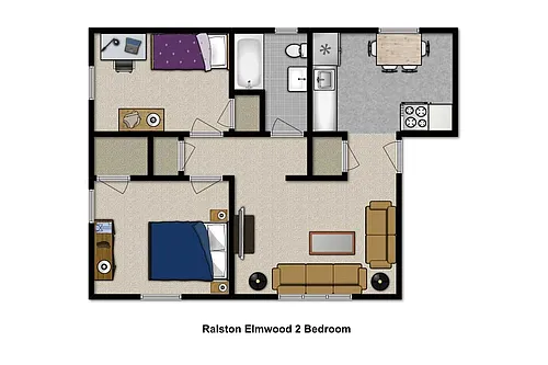 Floor plan 2 Bedroom