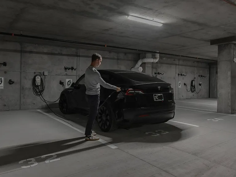 EV Charging at The Hallon II apartments in Hopkins, MN