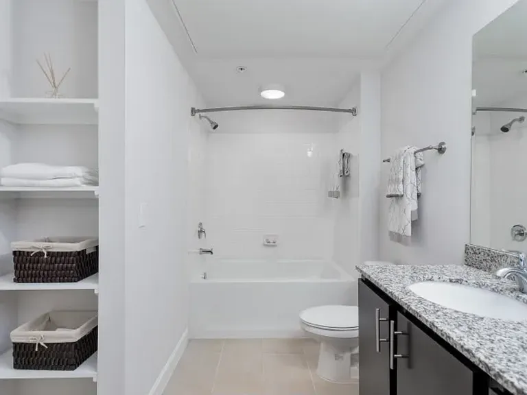 Bathroom at The Melrose Apts in Nashville, Tennessee.