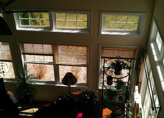 Upper view of living room