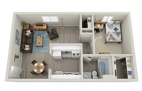 Floor plan One Bedroom