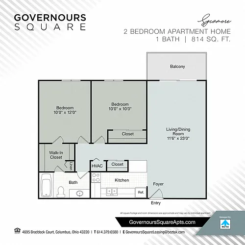 Floor plan Sycamore