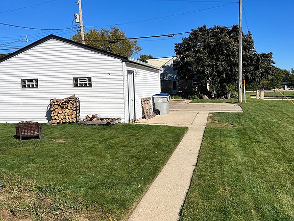 back yard and parking pad