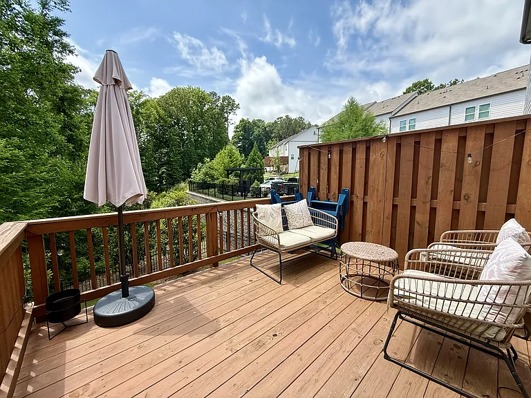Deck on main floor
