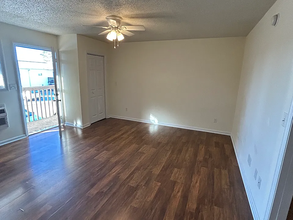 Freshly painted and new flooring.