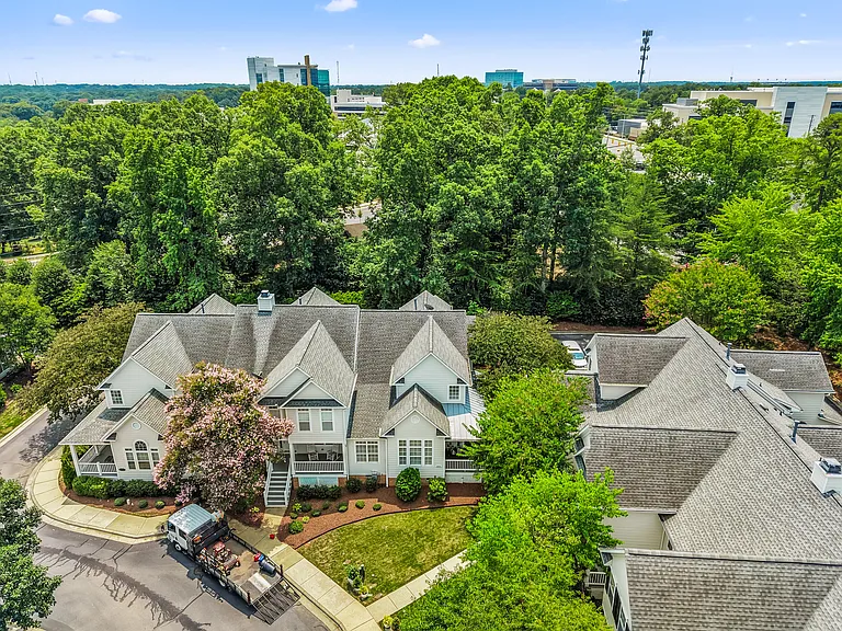 Overhead drone shot
