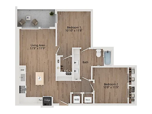 Floor plan B2