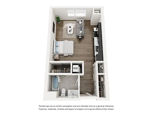 Floor plan S1 (Studio)