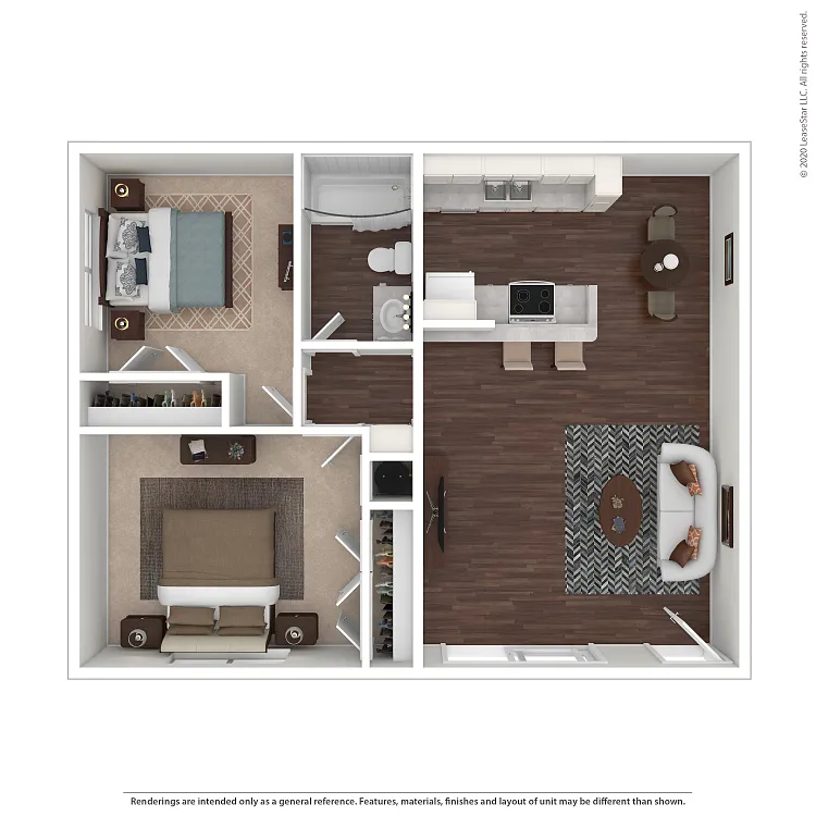 Floor plan Two Bedroom