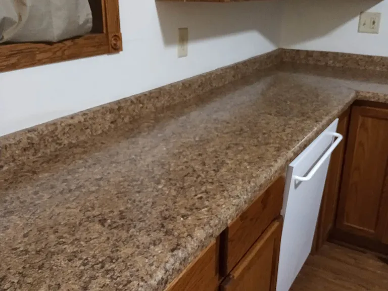 Kitchen from side entry