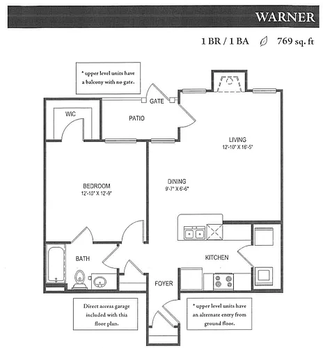 Floor plan Warner