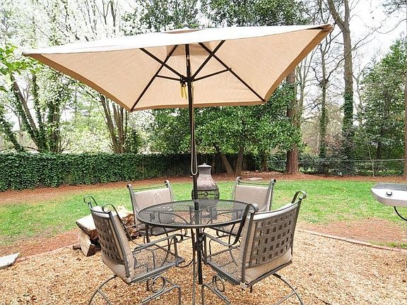 Private, level, backyard.