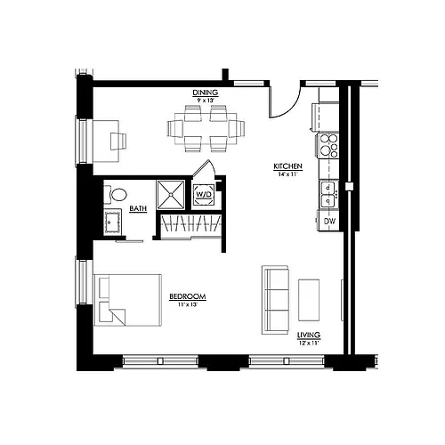 Floor plan Carter-203-303-403-503