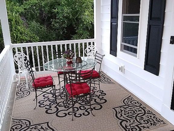 Left side of front porch